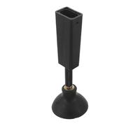 PartyKindom Barrier Gate Traffic Barrier Rail Systems High Traffic Access for Landing Foot Floor Mounting Base Pad Anti-vibration Foot Pad Silicone Plastic Black Stable Leveling Support