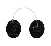 PartyKindom Black Refrigerator Door Lock Coded Door Lock with No Drilling Adhesive Mounting Plastic and Steel Home Use
