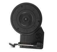 PartyKindom Black Retro Vinyl Record Player Phonograph Movement with Large 200mm Turntable Plastic Vintage Style, and Pure Sound Quality, Easy to Use Built-in Speakers for Home Decor