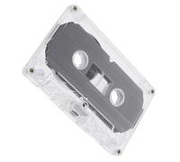 PartyKindom Blank Audio Cassette Tape 30-minute Recording Magnetic Tape with Hard Case for DIY Vintage Decoration and Teaching Use