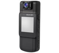 PartyKindom Body Worn Camera HD Video Recorder with Rotatable Wide-angle Lens Wireless Connection Night Vision Long Battery Life for Outdoor Security and Law Enforcement