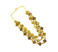 PartyKindom Bohemia Style Necklace with Coconut Shell and Hand Knitted Wooden Beads Casual to Formal Beach Fashion Jewelry Pendant for Ladies String Unique Option Random Color