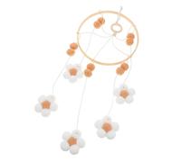 PartyKindom Boho Flower Baby Mobile for Bassinet and Crib Nursery Decor, Lightweight Hanging Mobile with Pom-pom and Floral Design, Suitable for Infant Bedroom and Baby Shower