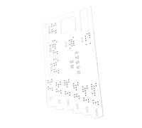 PartyKindom Braille Attention Card for Blind Individuals Acrylic Braille Signature Card Accessible Financial Document Tool User Friendly Blinder Accessory for Independence and Security