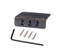 PartyKindom Bronze Strings Fixed Saddle Bridge for Electric Guitar Hardtail Non-tremolo Guitar Saddle Bridge Replacement Parts Accessories Gai