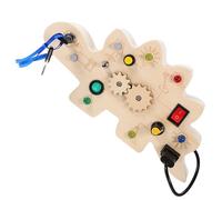 PartyKindom Busy Board with LED Light Dinosaur Circuit Simulation for Montessori Educational Sensory Encourages Problem Solving Skills and Fine Motor Development