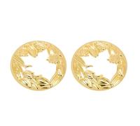PartyKindom Candlestick Cover Hollow Aroma Candle Lid 2Pcs Zinc Alloy Golden Mellow and Smooth Look Home