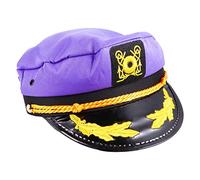 PartyKindom Captains Hat with Adjustable Snapback for Adults, Navy Map Performance Funny Sailor Hats for Club Pub Party Festival Halloween Costume Fancy Dress