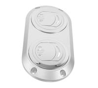 PartyKindom Car Air Conditioner Vent Deflector Silver Grey Plastic Noise Reducing Airflow Control Grille for Rv Bus Boat Easy Clean Conditioning Outlet for Balanced Cabin Comfort