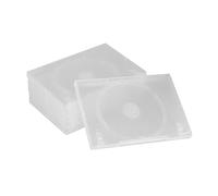 PartyKindom Cd Cases for Home Cinema 6pcs Portable Storage Boxes Separate Sections Insert Labels for Organization