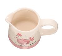 PartyKindom Ceramic Creamer Pitcher with Embossed Design, 350ml Coffee Milk Dispenser Jug for Easter and Holiday Tableware, Porcelain Beverage Server for Restaurant and Home Use