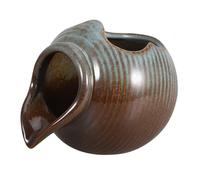 PartyKindom Ceramic Waterfall Jar with Open Top for Tabletop Fountain Small Decorative Water Feature for Indoor and Outdoor Use Fish Tank Ornament with Filtration Accessories