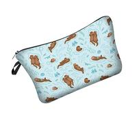 PartyKindom Chic Pattern Toiletry Bag Portable Cosmetics Pouch with Zipper Design for Travel Storage Organization for Makeup Toiletries and Sundries for All Ages