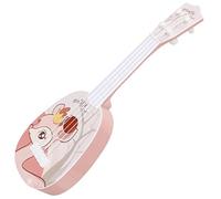 PartyKindom Children's Left Handed Ukulele Toy Mini Simulated Ukulele Musical Instrument for Toddlers Educational Beginner Practice for Early Learning and Music