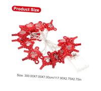 PartyKindom Chinese Year LED String Light Pendant LED Battery Operated Chinese Style Decor Creative Knot and Fortune Character Design Festival Atmosphere Enhancer for Bedroom Living Patio