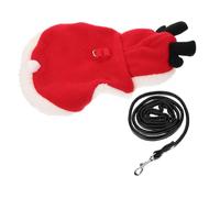 PartyKindom Christmas Bunny Traction Harness with Wear Resistant Leash Breathable and Comfortable Pet Walking for Small Rabbits and Pets Practical Holiday Outfit