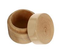 PartyKindom Christmas Wooden Ring Box for Jewelry Storage Portable Wooden Necklace and Ring Holder Gift Box Compact Creative Jewelry Organizer for Home Dressing Table Anniversary and