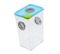 PartyKindom Clear Reptile Feeding Box with Ventilation for Snakes Tarantulas Geckos and Small Pets Practical Moisture-resistant Habitat Suitable for Insect and Reptile Breeding Random Color