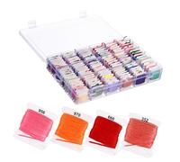 PartyKindom Colorful Embroidery Floss Skeins Cross Stitch Threads for Crafting Durable String Bracelet Making and Embroidery Accessories