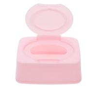 PartyKindom Compact and Lightweight Pink Wet Wipes Box Made of Sturdy Pp Material, Featuring a Rectangular Shape and Flip-top Lid, for Nursery and Home Use by Children and Women to Keep Wet