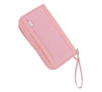 PartyKindom Compact Oxford Cloth Passport Holder for Travel RFID Blocking Document Wallet with Design Card Organizer for Women Portable Vertical Business Card Holder for Convenient Airport Use