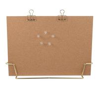 PartyKindom Cork Bulletin Message Board with Wooden Frame and Synthetic Surface Portable Desk Standing Notice and Memo Board for Home Office Classroom 12.5X9 Inches
