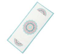 PartyKindom Cotton Linen Washing Machine Cover Automatic Washer Protector for Dust and Scratch Resistance Modern Kaleidoscope Design for Kitchen and Bathroom Use