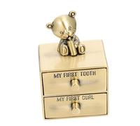 PartyKindom Creative Tooth Case Lovely Deciduous Tooth Keepsake Box Boy Girl Storage Box for Boys and Girls for Memory and Save Gifts for