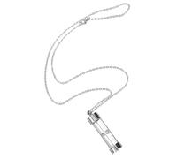 PartyKindom Cremation Jewelry Necklace for Pet Ashes Stainless Steel Glass Urn Pendant Memorial Keepsake Lightweight Polished Finish Durable Design for Remembering Loved Dogs