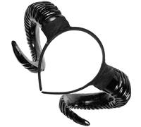 PartyKindom Croissant Headband for Halloween Costume Sheep Ears Hair Hoops Decorative Props Clasp for Halloween Party Cosplay Event