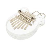 PartyKindom Crystal Kalimba Thumb Piano 8-key Finger Piano Instrument with Bear Design and Box for Beginners and Music Lovers in Uk