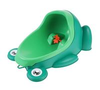 PartyKindom Cute Frog Shape Boys Pee Trainer Urinal Potty Toilet with Rotating Windmill Wall-Mounted Space-Saving Boy Toilet Training Stand for PP Material Easy to Install and Clean