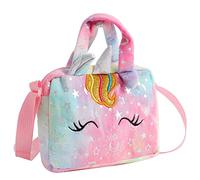 PartyKindom Cute Unicorn Crossbody Bag for Cartoon Handbag with Spacious Storage for Young Ladies for Family Friends Tote for Various Occasions