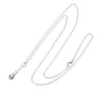 PartyKindom Dainty Microphone Pendant Necklace for Women Lightweight Metal Neck Decoration Stylish Jewelry for Singers Hosts and Music Lovers