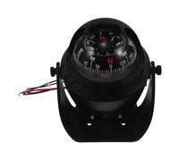 PartyKindom Dashboard Compass Ball with LED Light for Cars Boats Motorcycles Shockproof Navigation Ball for Outdoor Adventure and Night Use