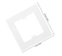 PartyKindom Decorative Light Cover Wall Plate Type Plastic Hole Cover Spacer for Light Switch Surround Easy Installation Lightweight Sturdy Design White Decorative Faceplate for Home Wall