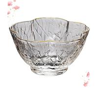 PartyKindom Delicate Ribbed Glass Tea Cup Multi Purpose Drinking Mug Heat Resistant Water Cup for Home Office Use Stylish Design Suitable for Hot Drinks and Daily Enjoyment