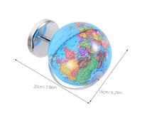 PartyKindom Desktop World Globe with Stand Clear Political Boundaries and Major Cities Lightweight and Wear Resistant Sphere for Geography Learning and Classroom Decoration