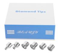 PartyKindom Diamond Microdermabrasion Head Replacement Tips Wands Set Microcarving Accessory for Home and Salon Skin Care Durable Crystal Peeling Heads