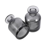 PartyKindom Diffuser Sticks Empty Diffuser: Small Glass Bottles Home Decorative Accessories Decorative Fragrance Containers for Home Office 2 PCS Blue Glass, 2 PCS