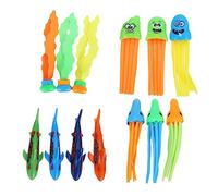 PartyKindom Diving for Swimming Pools Weighted Underwater Sinking Pool with Sharks Octopus Jellyfish Seagrass Water Resistant Swimming for Summer and Training Random Color