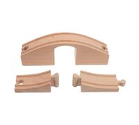 PartyKindom DIY Compatible Track Expansion for Boosts Creativity Family Interaction with Durable Wooden Components