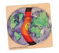 PartyKindom DIY Earth Structure Puzzle Globe Model for Age Educational Geography Easy Assembly Develops Spatial Imagination and Earth Composition Knowledge Early Learning Stem Activity