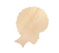 PartyKindom DIY Wooden Pendant Craft Template Thick Natural Art Decor for Painting and Dyeing Creative Female Figure Design Mothers