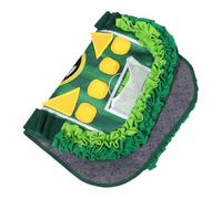 PartyKindom Dog Snuffle Mat Football Field Design Slow Eating Puzzle for Pets Durable Portable Travel Friendly Interactive Treat Dispenser for Dogs and Cats