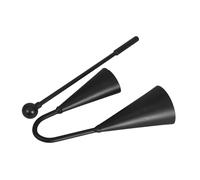 PartyKindom Double Ended Cowbell Set Traditional Handheld Percussion Instrument with Striker for Music Education Unique Dual Tone Bells for Boys and Friendly Design