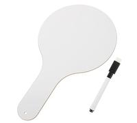 PartyKindom Double Sided Handheld Whiteboard with Pen Erasable Classroom Answer Paddle for Interactive Learning and Quiet Participation Safe Rounded Edges Design