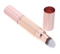 PartyKindom Dual End Retractable Makeup Brush Blending Blush Loose Powder Applicator for Concealing Imperfections Stylish Rose Gold Design for Go Touch Ups