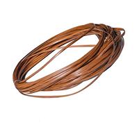 PartyKindom Durable Pe Plastic Rattan Repair Material Wood Grain Effect Flexible Weaving Strip for Chair Bench Basket DIY Crafting and Furniture Restoration Kit