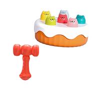 PartyKindom Educational Early Learning Hammer for Parent Interactive Knocking Plaything with Cartoon Design Random Color Enhances Reaction and Concentration for Preschoolers Random Color